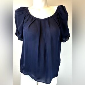 Joie- Silk Navy Blue Women's Top